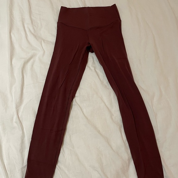 aerie Pants - Aerie Real Xtra High-Rise Leggings - Burgundy